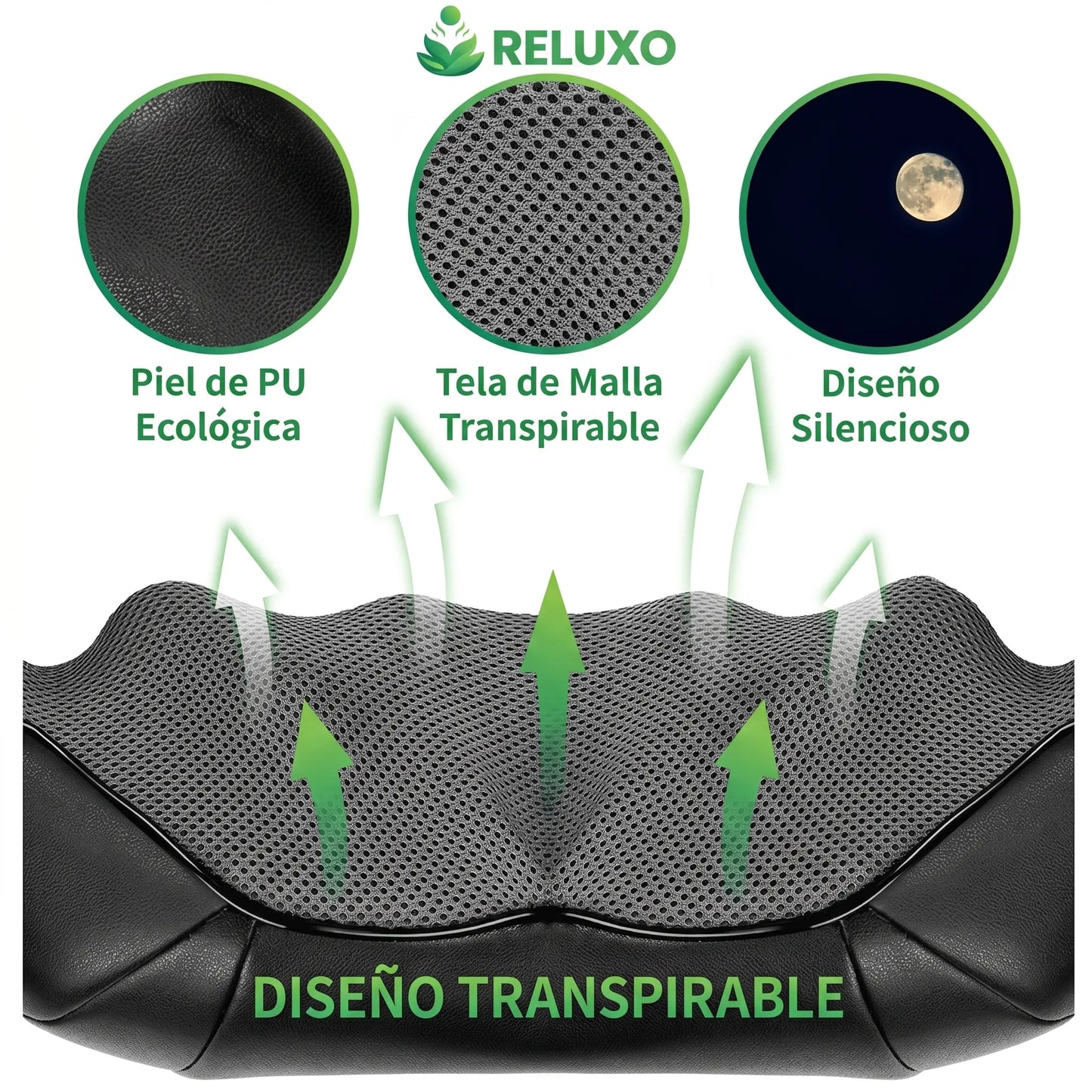 Masajeador Cervical Reluxo con Calor Infrarrojo