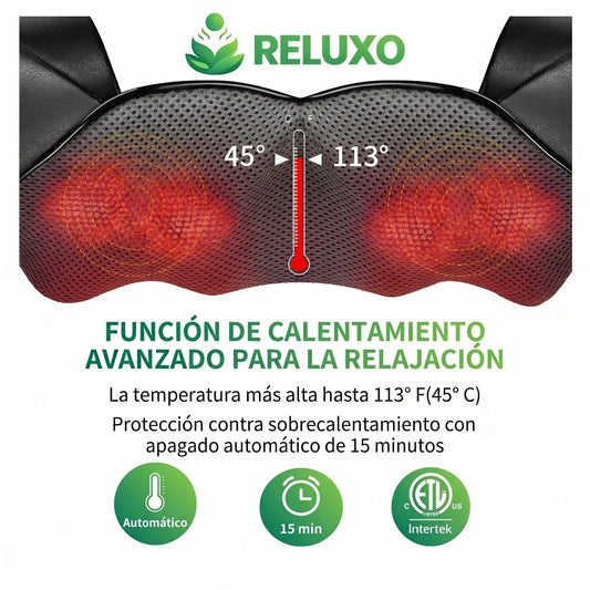Masajeador Cervical Reluxo con Calor Infrarrojo