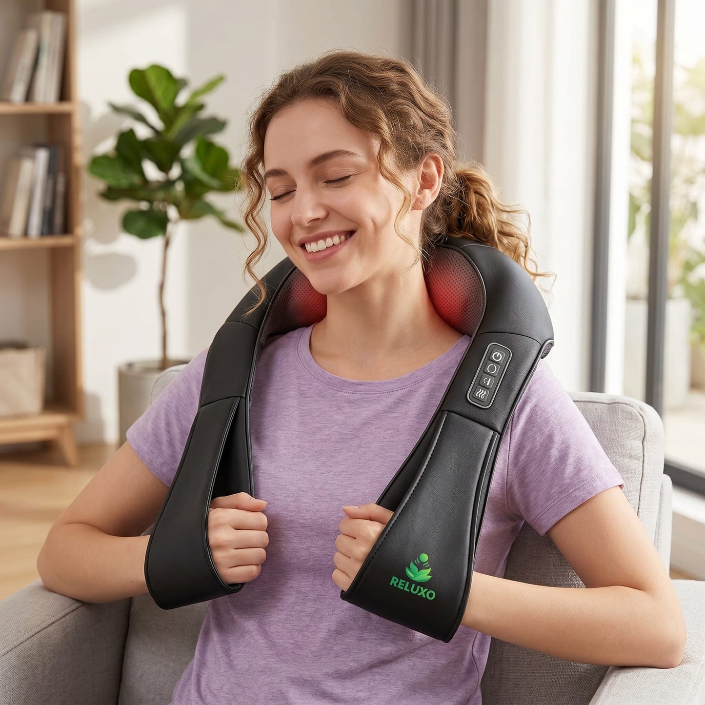 Masajeador Cervical Reluxo con Calor Infrarrojo